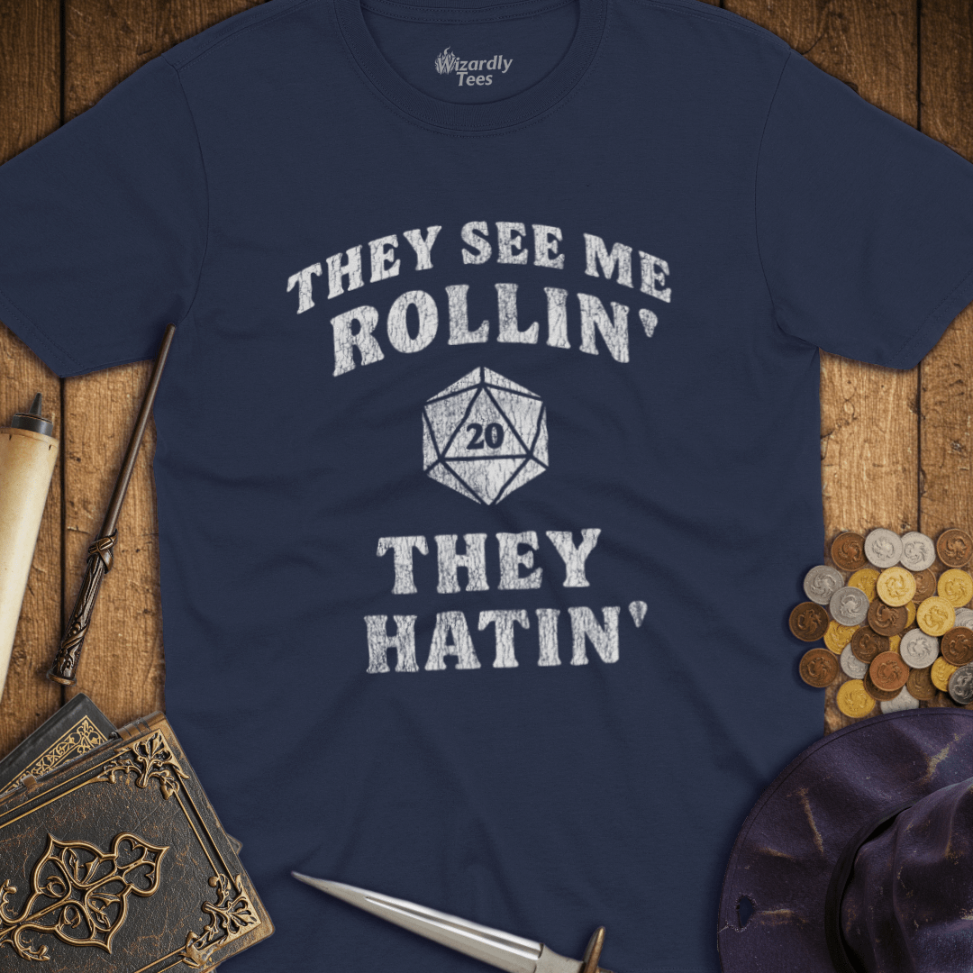 They See Me Rollin' They Hatin' D20 T-Shirt