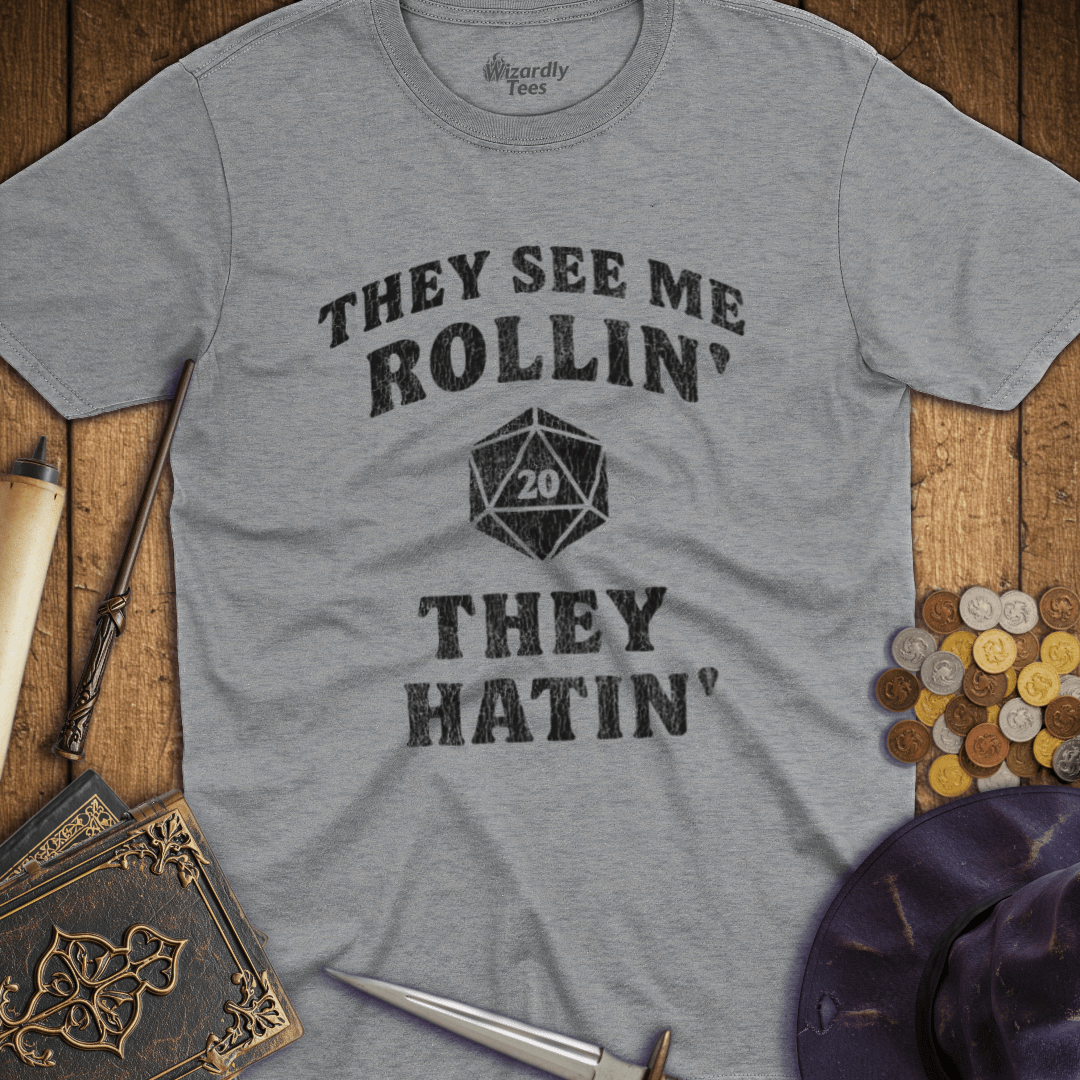 They See Me Rollin' They Hatin' D20 T-Shirt