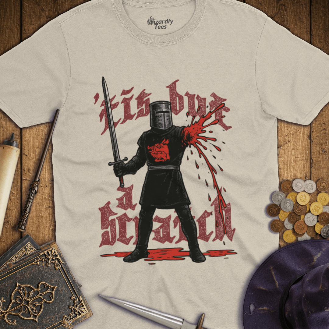 Tis But A Scratch Black Knight T-Shirt