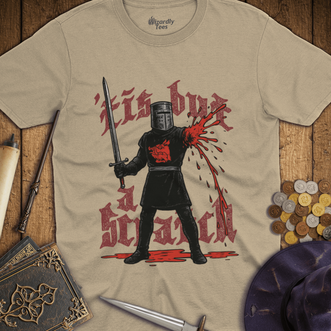 Tis But A Scratch Black Knight T-Shirt
