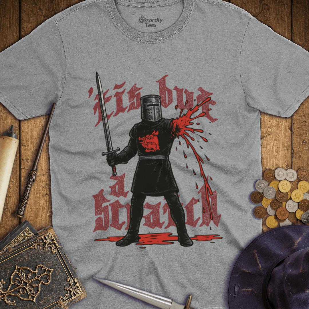 Tis But A Scratch Black Knight T-Shirt