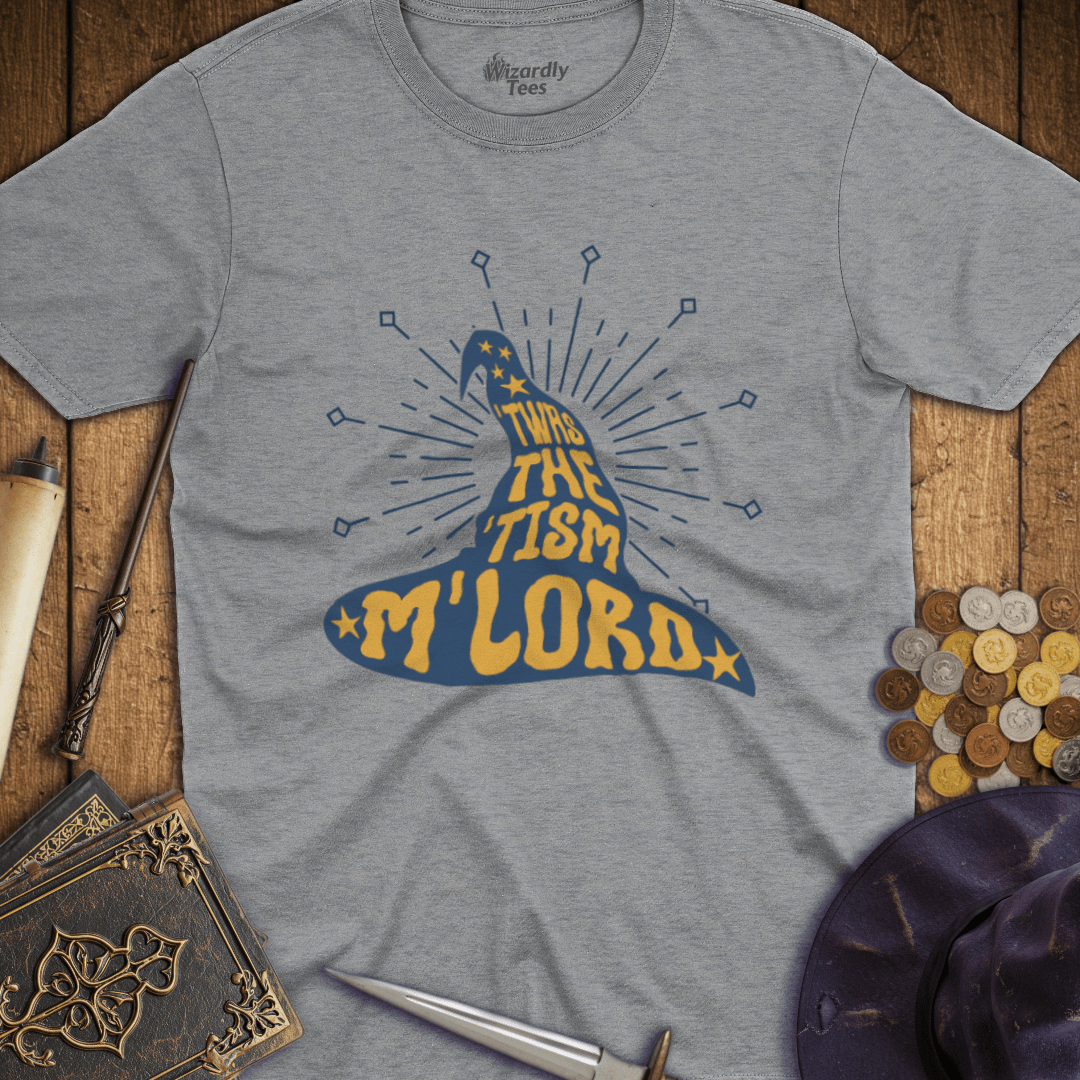 Twas the Tism M'Lord Wizard Hat T-Shirt