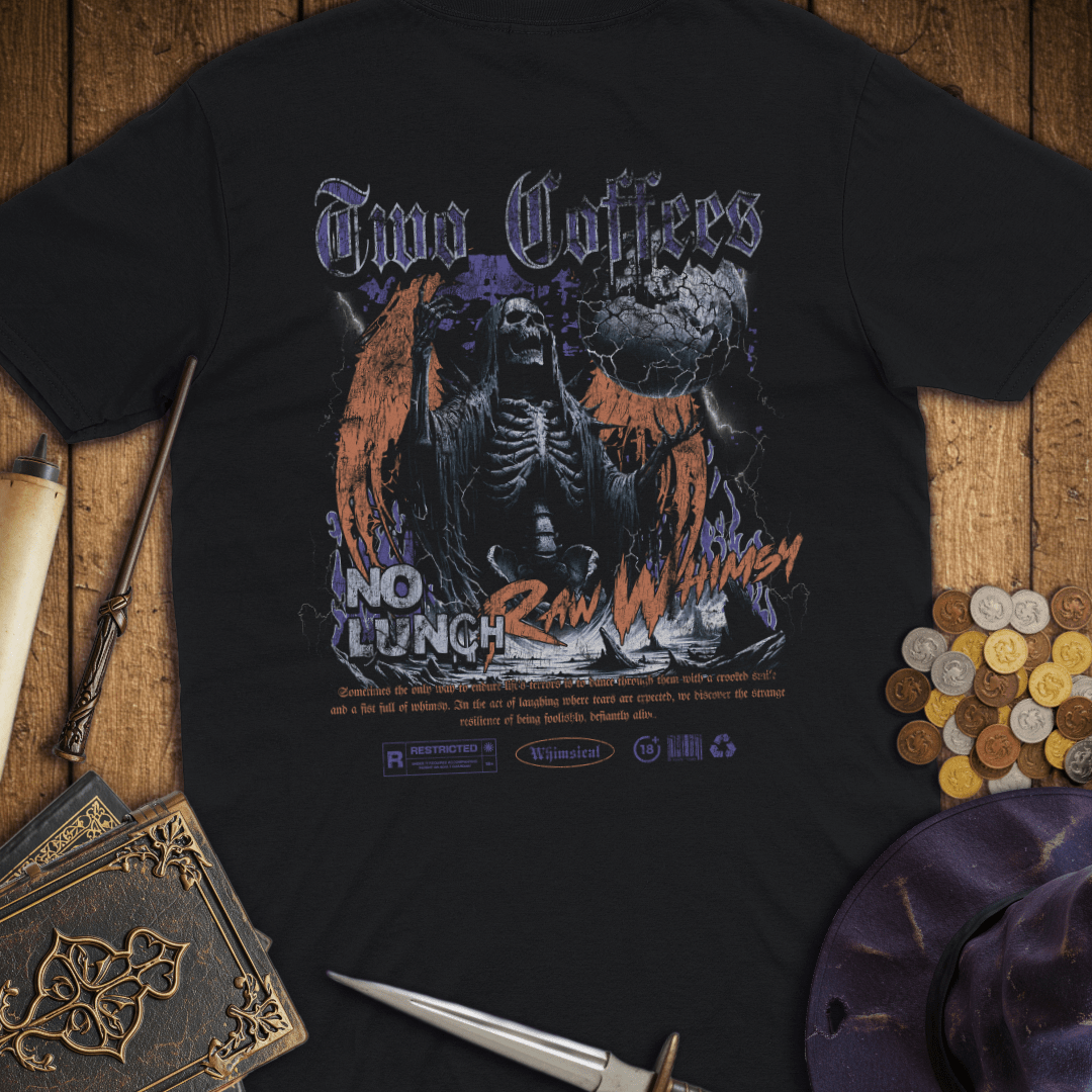 Two Coffees No Lunch Raw Whimsy Premium T-Shirt