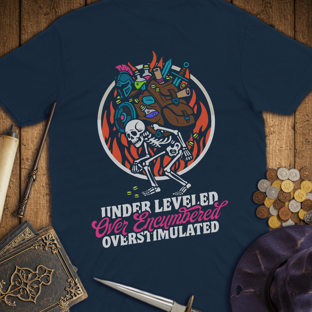 Under Leveled Over Encumbered Over Stimulated Premium T-Shirt ...