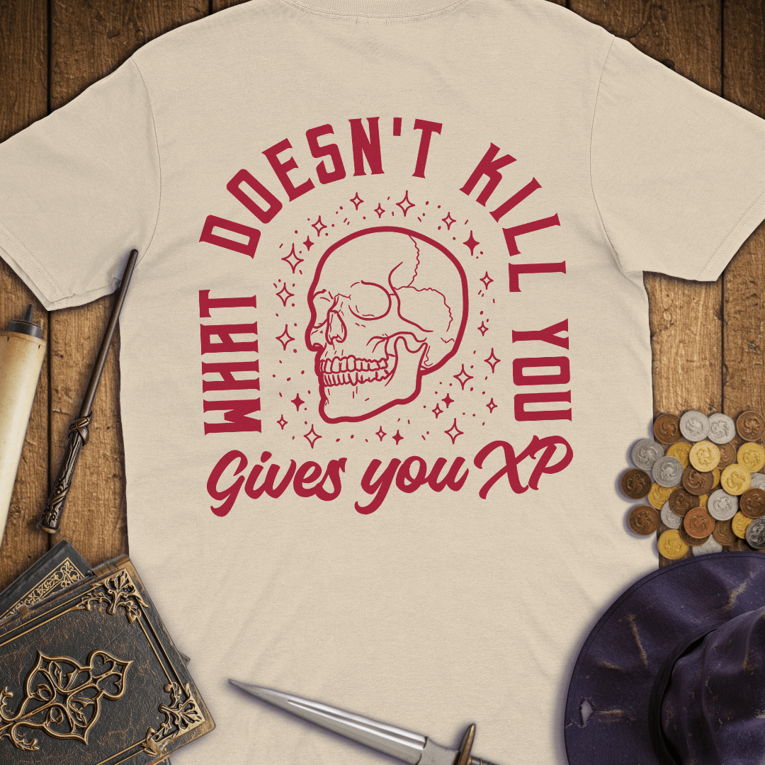 What Doesn't Kill You Gives You XP Premium T-Shirt