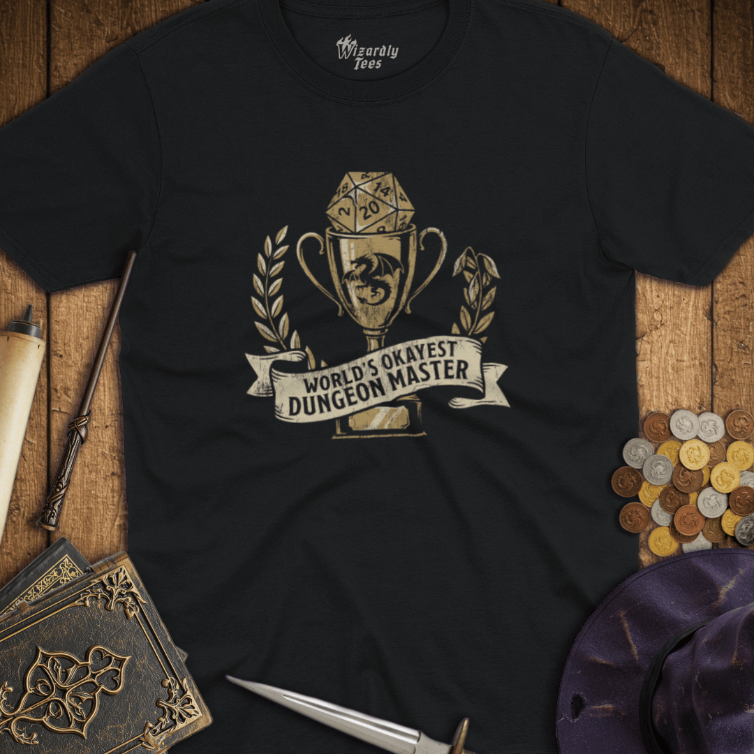 World's Okayest Dungeon Master Trophy T-Shirt