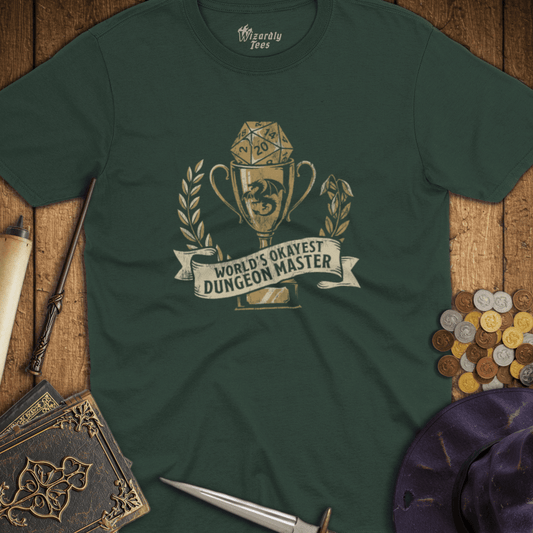 World's Okayest Dungeon Master Trophy T-Shirt