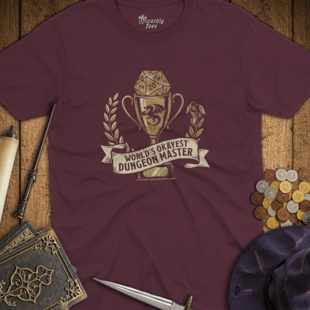 World's Okayest Dungeon Master Trophy T-Shirt