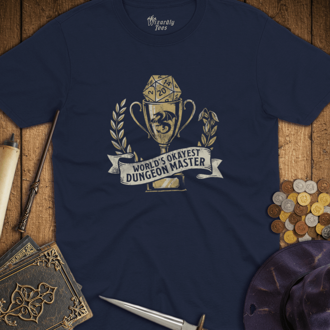 World's Okayest Dungeon Master Trophy T-Shirt